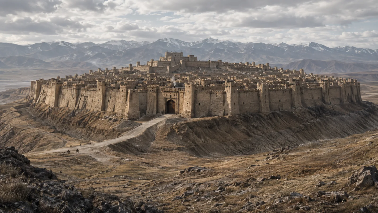 Royin Dez, Arjasp's fortress on the steppe