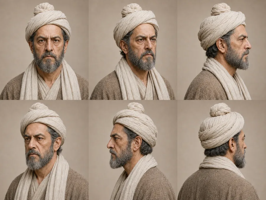 Ferdowsi, Phase 3, nearly grey beard
