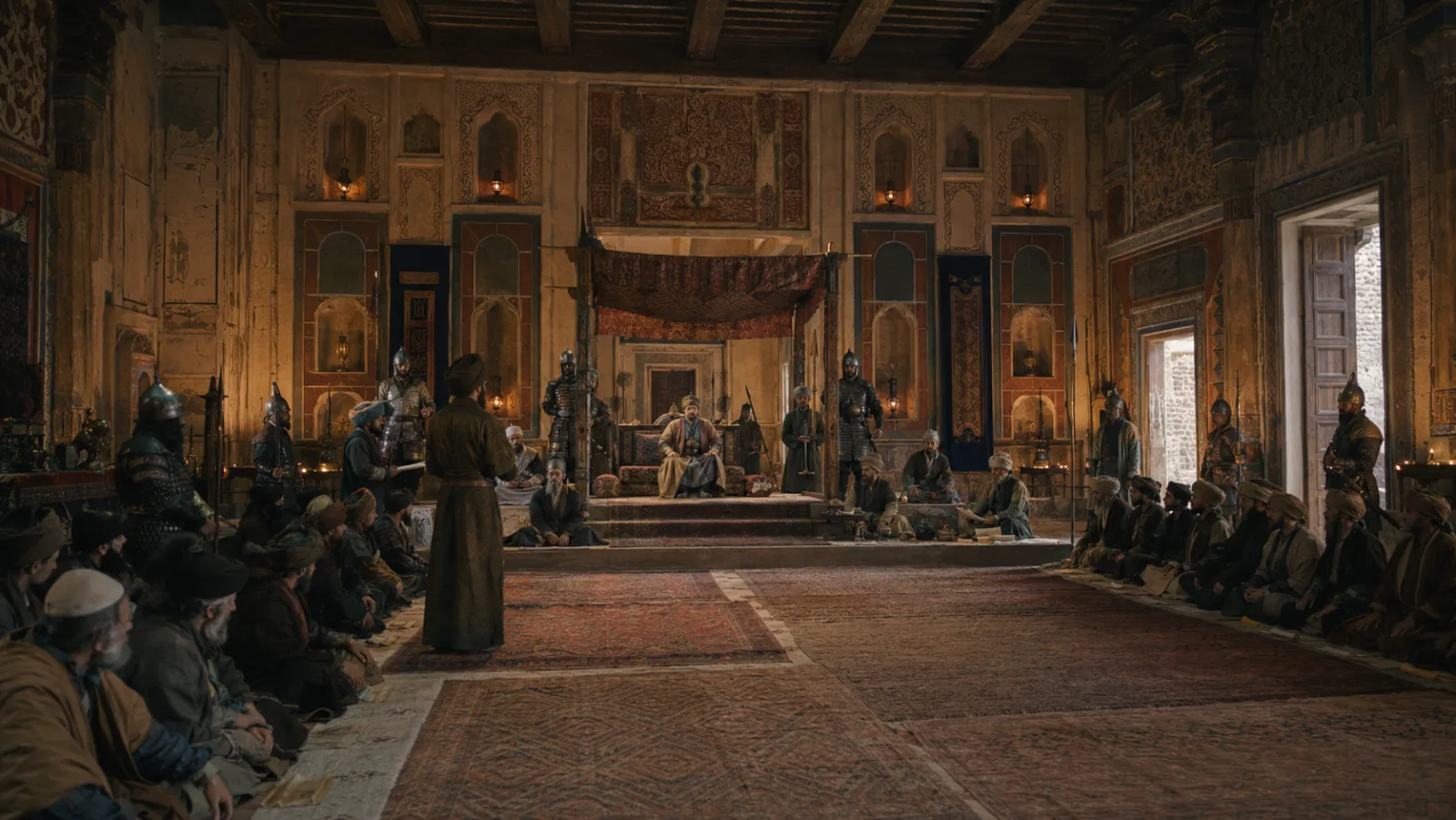 Sultan Mahmud's court in Ghazni